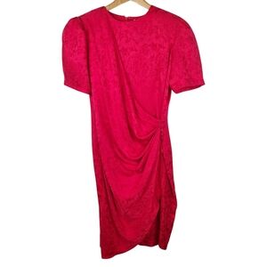 Adrianna Papell Pink Asymmetrical Dress. 100% Silk. 12. E0069